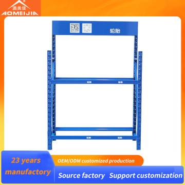 Heavy duty storage rack for industrial tires