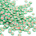 Nuova decorazione natalizia Polymer Clay Candy Cane Sprinkles 6MM Forma rotonda Argilla morbida Candy Cane Fetta Confetti Slime Fillers