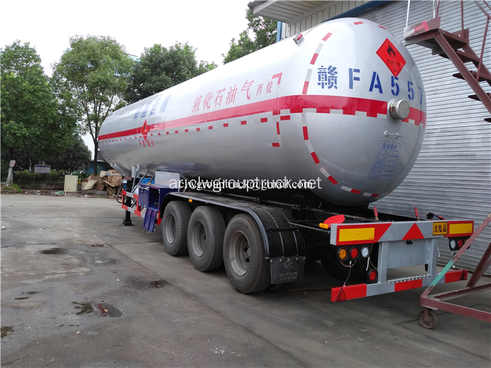 60 CBM LPG Gas Tank نصف مقطورة