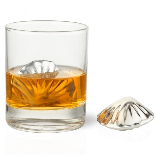 Ensemble de pierre de whisky en forme de coquille