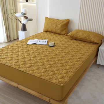 Wholesale Quilt Bed Sheet & Mattress Protector Set