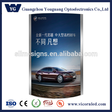 LED Curved Column Mount Light Box