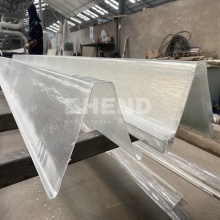 Customized Green FRP Plastic Roof Rain Gutter