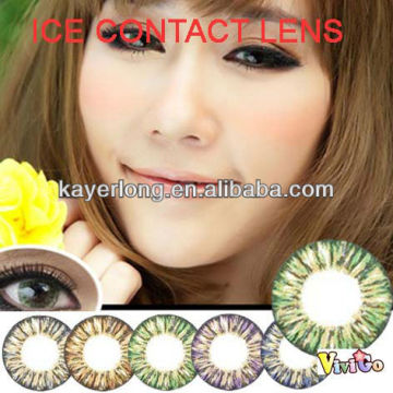 green color triple tone colour contact lenses