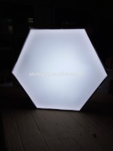 Hexagonal boxes, shaped led light box,light boxes cabo frameless,LED Light box Aluminum