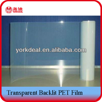 Transparent Backlit PET Film