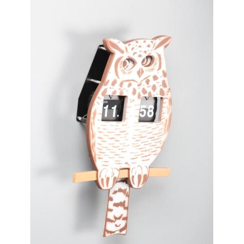 Horloge à rabat en forme de hibou intéressante