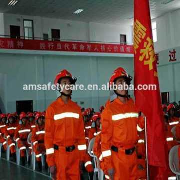 Fluorescent Fire Retardant Reflective Fabric