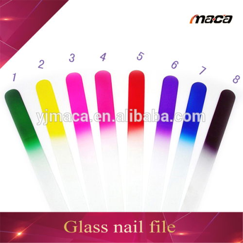 fast delivery cheap and bulk colorful glass nail file