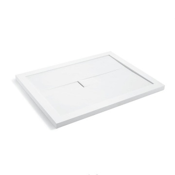 Plato de ducha rectangular de color blanco