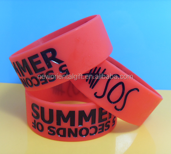 Mix solid colors wristbands , custom colors blank bracelet