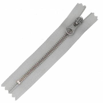 Genuine YKK zipper metal silver open end zipper