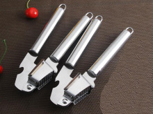 Stainless steel kitchen garlic press