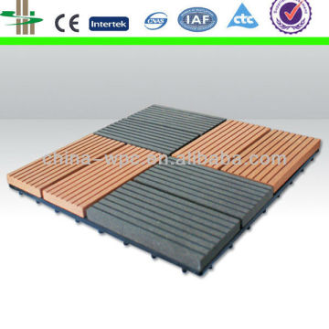 Wood plastic composite DIY tile