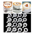 16pcs Kaffee-Cappuccino-Schokolade besprühen Schablonen-Schablone