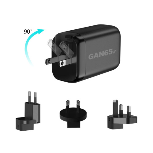 65W 3-port QC3.0 PD GAN Charger