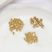 18K Gold Plated Beads for Jewelry Making - Twisted Gold Plated Beads Accessories