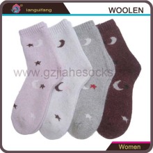 Custom Funny Winter Terry Women Wool Socks