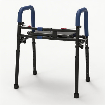 Foldable Stainless Steel Medical Walker with Seat