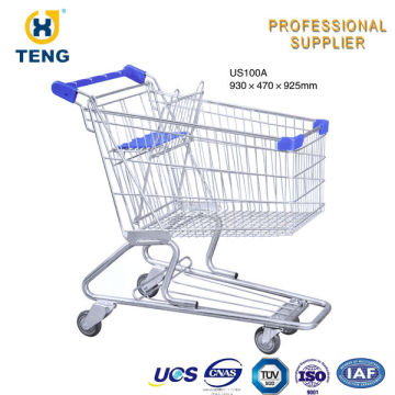 American Shopping Cart 4 Wheel Shopping Trolley