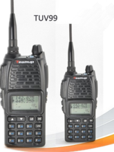 New produce !Wireless tour guide system vhf uhf dual band professional handheld ham radio T-UV99