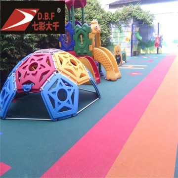 PP kindergarten outside skid resistance joint flooring mat