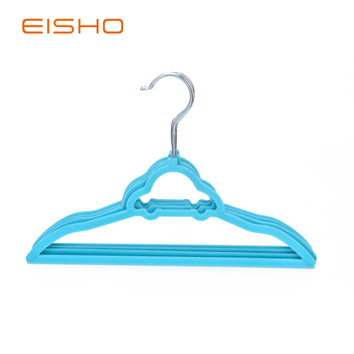 EISHO Slim Velvet Shock Hangers Bulk