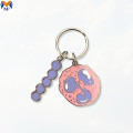 Metal Craft Logo Personalized Enamel Cat Keychain