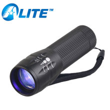 Hot 395nm Powerful Zoom UV Ultraviolet LED Flashlight UV Blacklight