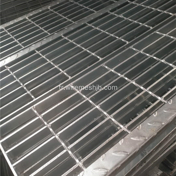 Sıcak daldırma galvanizli çelik çubuk ızgara merdiven basamakları