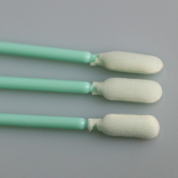 Hög förmåga Round Head Cleanroom Foam Tip Swab