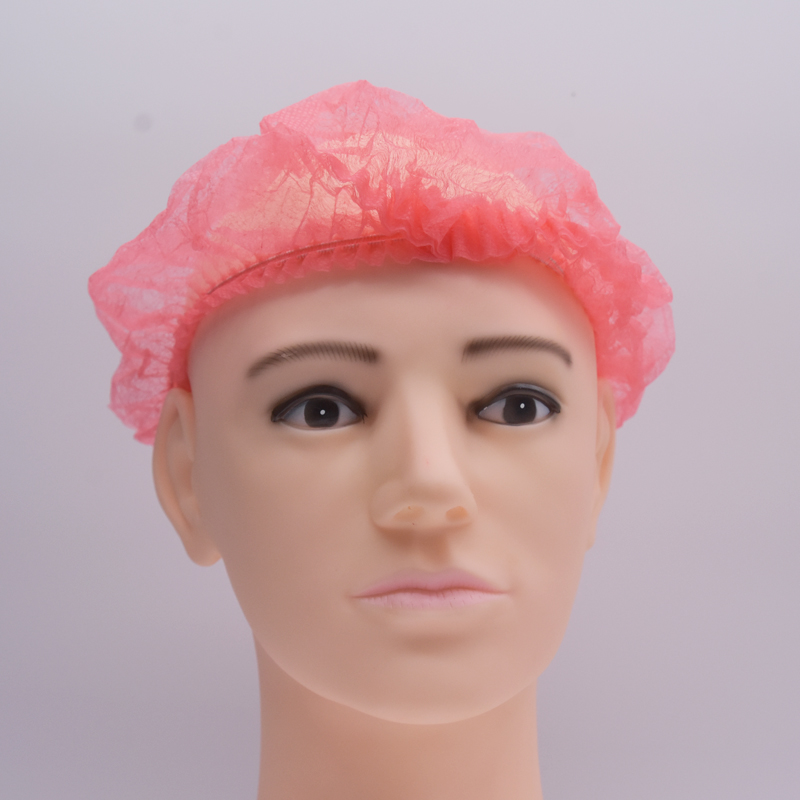 Nonwoven Strip Clip Cap Bouffant Headcover Anti Dust Blue Non-Woven Clip Mob Cap