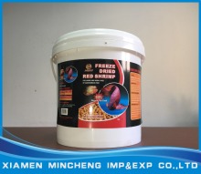 High nutrition fish feed freeze dried red shrimp bucket package