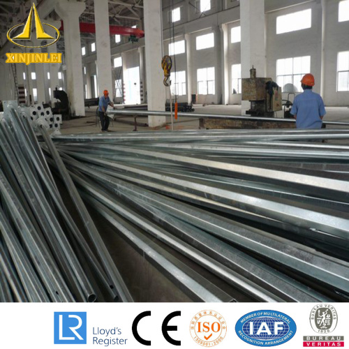 20m Single Arm Steel Lighting រោងចក្របង្គោលភ្លើង