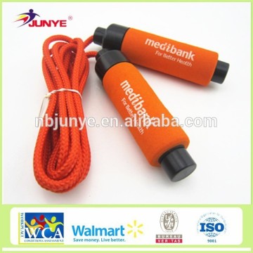 Ningbo Junye foam handle skipping rope for entertaiment