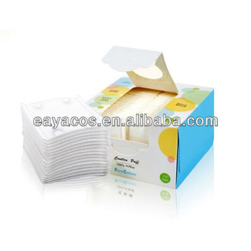 China Manufacturers Customized Skin Care Product Natural Makeup Cotton Faical Pads Puff