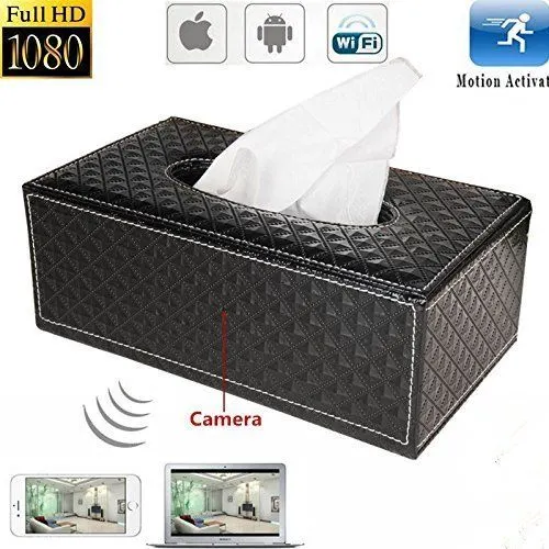 Tissue Box Home Surveillance Wireless Nanny Camera HD IP WiFi Video Cam