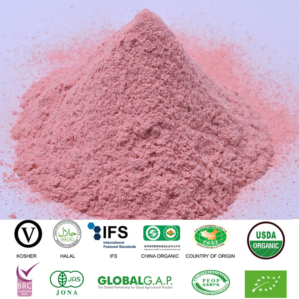 Freeze-dried Hawthorn Berry Organic Powder Dried FD, Low Temperature Vacuum Dehydrated Sour from CN;HEB 80--100 2.5 Kg 5%