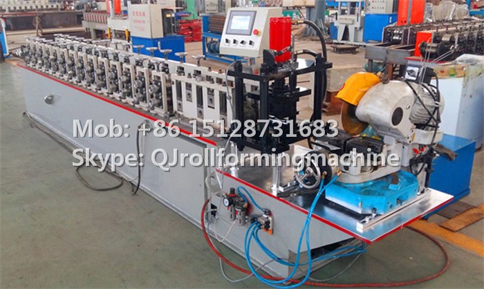 QIANJIN Metal Roll Forming Machine Good Appearance Steel Profile Roller Shutter Door Gate Frame Machine