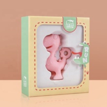 Wholesale cute cartoon dragon baby teether toy food grade silicone baby teether