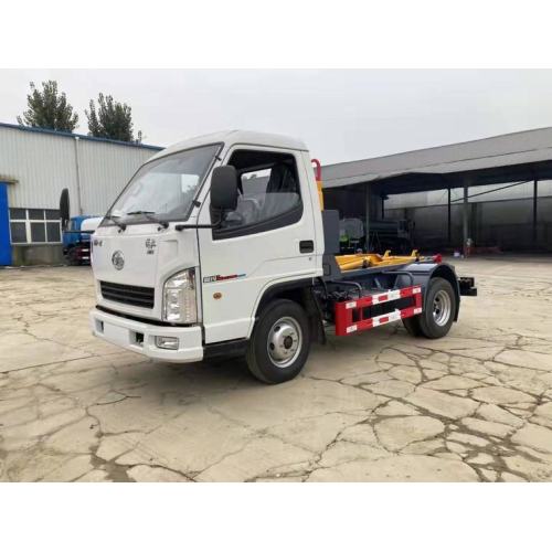 Faw 4x2 rear loader detachable container truck