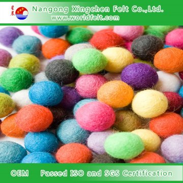 colorful felt ball,wool felt ball