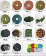 Preminum diamond flexible engineered stone wet polishing pads