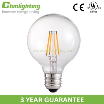 360 degree led global bulb G125 4W 6W 8W dimmable led filament bulb led ball light bulb