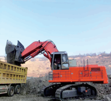 Hydraulic Excavator by electric motor