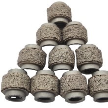 Travertine Quarry Trimming 11.5mm Diamond Bead Wire Rope Vacuum Brazed Dry Cutting Bead