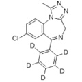 4H- [1,2,4] Triazolo [4,3-a] [1,4] benzodiazepina, 8-cloro-1-metil-6- (fenil-d5) - (9CI) CAS 125229-61-0