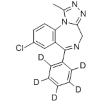 ４Ｈ− ［１，２，４］トリアゾロ［４，３ − ａ］ ［１，４］ベンゾジアゼピン、８−クロロ−１−メチル−６−（フェニル−ｄ ５） - （９Ｃｌ）ＣＡＳ １２５２２９−６１−０