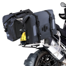 Custom Waterproof Roll Top Rider PVC Motorcycle Saddle Bag