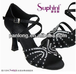 Italian dance shoe China manufacturers for women with diamond278